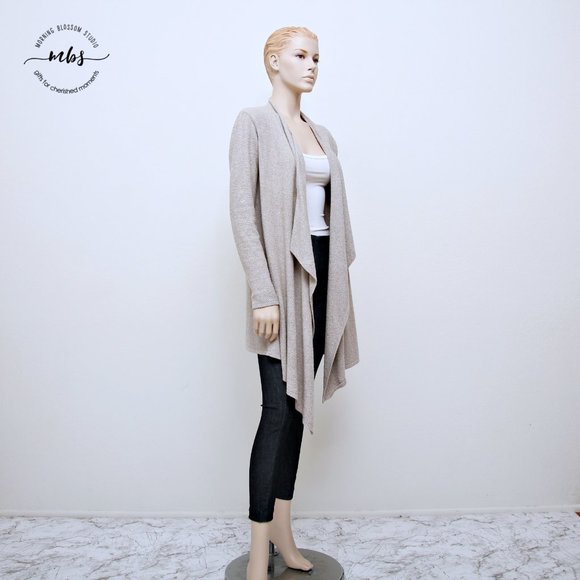 Barefoot Dreams Cozy Chic Lite Island Wrap Waterfall Open Cardigan - Picture 2 of 14
